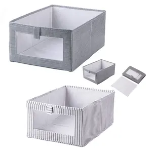 低最小起订量重型织物空间节省器分隔物可折叠壁橱货架储物盒抽屉整理器