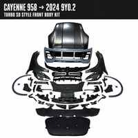 Kit Widebody 9Y0 Turbo compatible OEM pour Porsche Cayenne 2011-2017 : Pare-chocs avant et arrière, Ailes, Capot, Hayon, Jupes latérales, Rétroviseurs