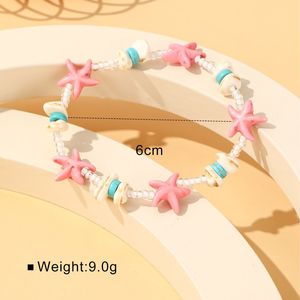 Rosa di colore blu stella marina perline di riso perline boudoir amici buoni amici stelle dolce bambina braccialetto carino fabbrica all'ingrosso - Product Image 5
