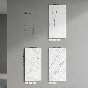 Dalles de pierre frittée en céramique de grande taille 1200x2400mm Calacatta Blanc pour projets d'aménagement intérieur de maisons et d'hôtels de luxe - Product Image 2