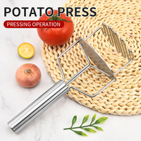 Hete Verkoop Roestvrijstalen Dubbellaagse Aardappelstamper Keukengadgets Drukken Fruit Aardappelrijder