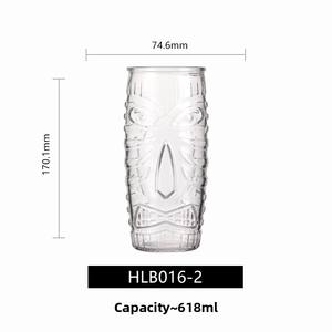 Bicchieri da Birra KLP in Stile <span class=keywords><strong>Tiki</strong></span> Hawaiano Art Deco, Capacità 401-600ml, Prodotti in Cina per Feste, Fatti a Mano e Facili da Pulire - Product Image 1