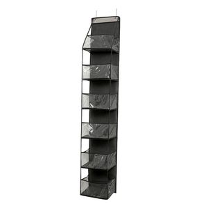 Door Hanging Organizer with 4&6-<b>Shelf</b> <b>Wall</b> <b>Mount</b> Fabric Cloth Storage for Handbags & Sundries Clear Pockets Hanging Storage - Product Image 6