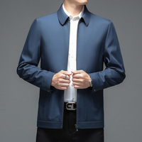 Élégante Veste Courte à Revers Couleur Unie Tenue Professionnelle Décontractée Légère Manteau pour Hommes Costumes Masculins