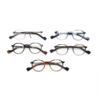 Monturas de Gafas Redondas de Acetato de Celulosa Premium al por Mayor, con Logotipo Personalizado, Hipoalergénicas, Unisex