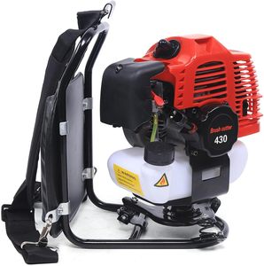Débroussailleuse à dos thermique 3-en-1 43 cm³ 2 temps pour jardin, coupe-herbe, tondeuse à gazon, récolte de buissons et nettoyage des mauvaises herbes - Product Image 4