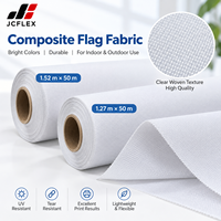 Tissu en maille polyester pour drapeau avec doublure pour impression UV à solvant écologique, pour poteau de drapeau, utilisation intérieure et extérieure