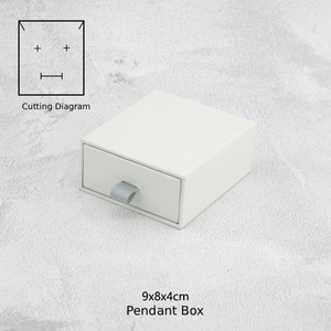 Custom Jewelry <b>Earring</b> Bracelet Sliding Jewelry <b>Boxes</b> <b>Gift</b> Packaging Drawer Sliding Paper Box with Pouch - Product Image 5