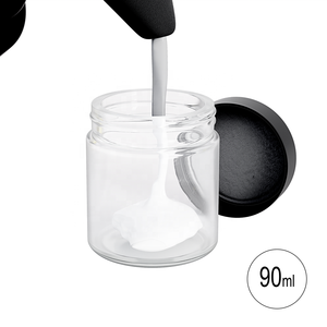 Bocal en verre à couvercle rond de sécurité de 90ml 3.04oz sur mesure pour les aliments et les soins de la peau Bouteilles en verre de haute qualité pour l'emballage - Product Image 4