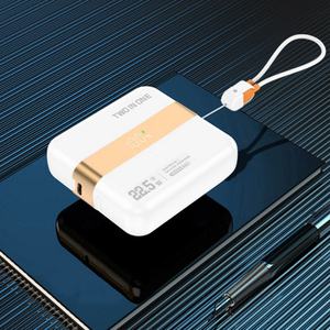 Banques d'alimentation 2-en-1 populaires avec câbles intégrés, grande capacité 10000mAh 8000mAh, charge rapide PD22.5W pour téléphones portables – Idéales comme cadeaux - Product Image 5
