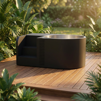 Vapasauna Nouvelle Baignoire de Plongée Froide Commerciale Tout-en-un 2HP en Acier Inoxydable avec Contrôle WIFI pour Centres de Fitness et Salles de Sport