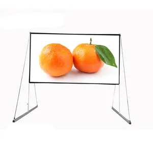 With Carry Bag Matte White PVC Cloth Fastfold Projector Screen 16:9 Front Projection 100 inch