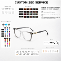 En stock – Montures de lunettes optiques haut de gamme en acétate, fabriquées à la main, style professionnel, durables, à monture complète, pour usage quotidien