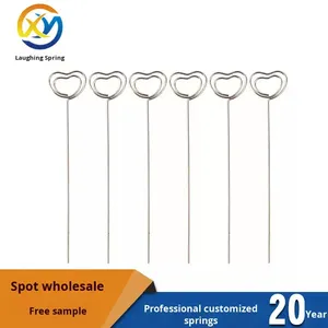 Xoắn Ốc Phong Cách Kim Loại Kẹp Đất Sét Nhà Máy Hoa Quà Tặng Bánh Trang Trí Vòng Vòng Vòng Craft Dây <span class=keywords><strong>Clip</strong></span> Cho Bảng Thẻ Lưu Ý Ảnh Memo Chủ - Product Image 4
