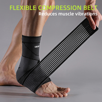 VBOSi 1 pièce, manchon de soutien de cheville réglable, tricoté élastique avec sangle de maintien pour la gym, la course, les sports, l'entraînement physique, hommes et femmes