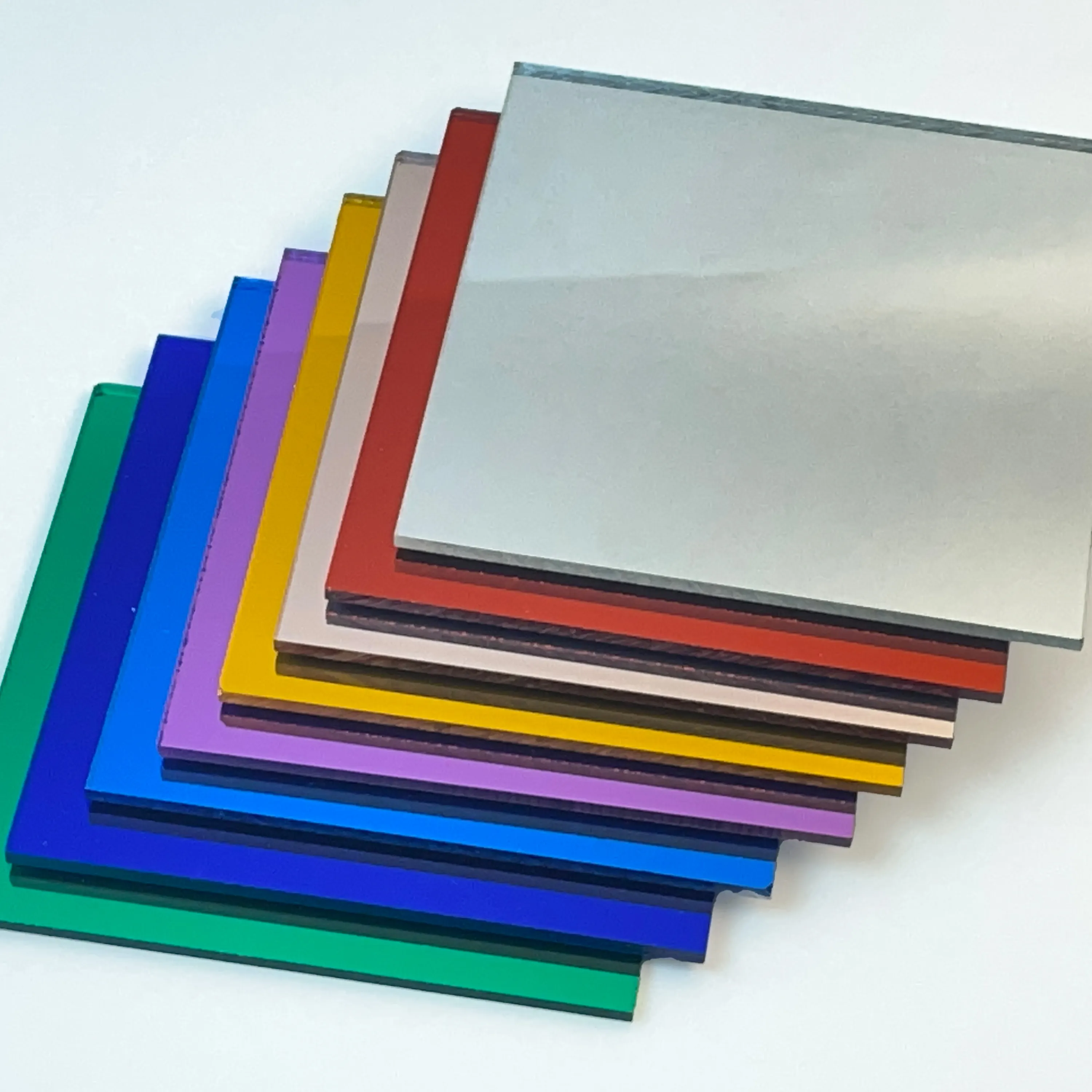 Folha de plástico acrílica para espelho, 3mm, vermelho, azul, amarelo, autoadesivo, Pmma, 3mm, prateado, para corte a laser