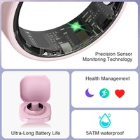 Yawell Fournisseur de bagues intelligentes personnalisées pour couples, hommes et femmes, suivi de la santé et de la forme physique, contrôle de la bague intelligente, bague intelligente rose pour couple, bague intelligente en céramique R12