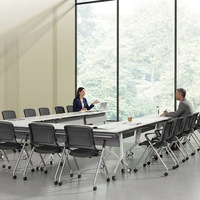 Chaise de bureau pour étudiant avec tablette d'écriture, design ergonomique, minimaliste moderne, pivotante, à roulettes, pliable, en acier