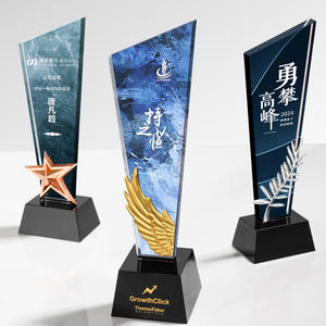 Troféu De Cristal Colorido De Alta Qualidade Prêmio Creative Company Reunião Anual Lembrança Troféus De Cristal - Product Image 6