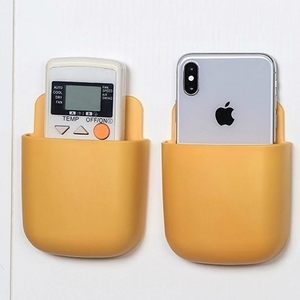 Wall Mount Organizer Adhesive Pen Holder <strong>Remote</strong> <strong>Control</strong> <strong>Storage</strong> Box with Sticky Cubicle Home Office School Made Durable Plastic - Product Image 2