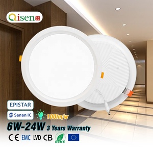 Hiện đại 6W-24W Led Downlight & ánh sáng tại chỗ 100lm/W ánh sáng trần 3000K/4000K/6500K vòng vuông cho khách sạn phòng khách 6W-24W Led - Product Image 1