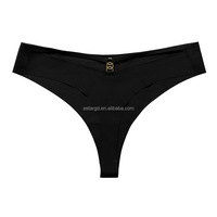 Vente en gros de sous-vêtements pour femmes, tongs sans couture confortables à taille basse avec anneau rond fin et sans trace pour femmes