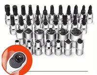 Ensemble d'outils de réparation automobile multifonctionnel de 53 pièces, vente chaude, avec clé à cliquet