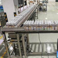Convoyeur à rouleaux motorisé automatique pour boissons encaissées avec machine de transfert élévatrice, ligne d'assemblage, capacité personnalisée 380V/220V