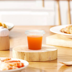 Envase de plástico desechable para condimentos 4oz taza de salsa PLA con tapas para llevar - Product Image 4