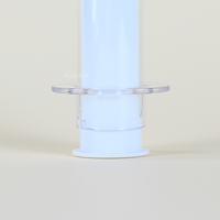 Flacon pompe sans air de luxe recyclable 10 ml en PETG + PP, emballage cosmétique type seringue KA5005 pour soins de la peau