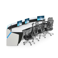 Poste de Travail de Contrôle Personnalisé pour Centre de Surveillance de Trafic et Centrale Électrique – Console Robuste pour Opérateur