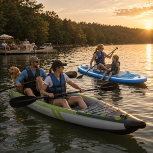 <span class=keywords><strong>Kayak</strong></span> Inflable Familiar para 2 Personas con Chalecos Salvavidas para Adultos y Niños, Juego Completo - Product Image 1