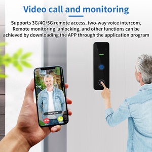 Tarjeta RFID tuya WiFi aplicación compatible con videollamadas cerradura de puerta impermeable huella digital hogar cerradura inteligente <span class=keywords><strong>control</strong></span> de acceso - Product Image 4