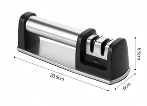 Accessoires de cuisine Nouveau produit Aiguiseur de couteaux professionnel à 2 étapes en acier tungstène avec manche en acier inoxydable - Product Image 6