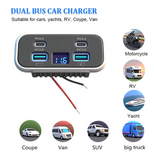 Marine stoel met dubbele PD USB-C 12V/24V snellader en LED <span class=keywords><strong>voltmeter</strong></span> voor boten & campers - Product Image 5