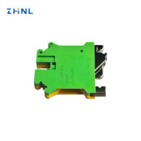 Borne de terre montée Connecteur électrique USLKG 5 6mm Connexion à vis Haute température Ground Din Rail Terminal Block
