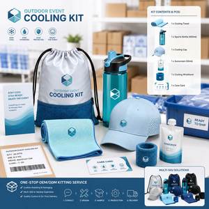 Kit de Refroidissement Personnalisé pour Événements Extérieurs OEM ODM – Pack Sportif avec Serviette, Casquette et Bouteille - Product Image 4
