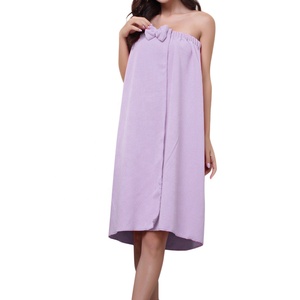 Gonna da bagno per asciugamano da bagno indossabile da donna e da donna in microfibra morbida e confortevole - Product Image 1