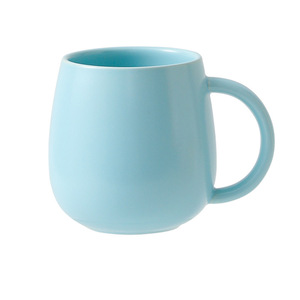 480ml large capacity ceramic mug, solid color, heat-resistant, suitable for home and office use, trendy breakfast mug. - Product Image 4