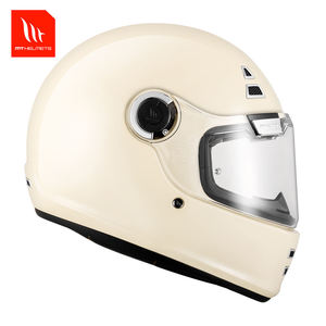 Casco de Motocicleta Integral de Estilo Retro Unisex MTHELMETS, Material ABS, Cierre de Liberación Rápida para Carreras y Paseos en Todas las Estaciones - Product Image 2