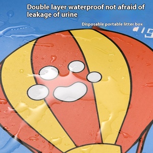 Dùng Một Lần Mèo Hộp Giấy Sinh Thái Thân Thiện Có Thể Gập Lại Thêm Lớn Du Lịch Nhà Nuôi Cách Ly Di Động Mèo Nhà Vệ Sinh - Product Image 5