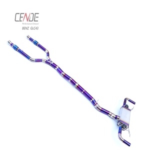 Embouts d'échappement Valvetronic en titane (titane bleu miroir poli 3/3,5/4 pouces) pour <span class=keywords><strong>Mercedes</strong></span>-Benz GLC43 AMG 2017-2019 - Product Image 2