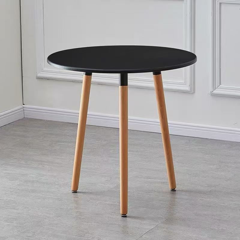 60mm diameter round table, 75mm high, black