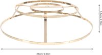 Kit de fixation robuste pour abat-jour en métal personnalisable, style tambour, avec support araignée de type américain pour luminaires suspendus DIY