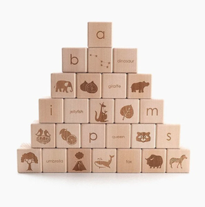 Jeux de blocs en bois naturel pour l'alphabet et les nombres - Product Image 4
