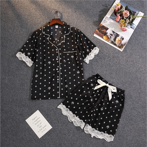 Pigiami Delle Ragazze del Vestito di Casa Pigiama Sweetheart Set di Polka Dot Pigiami Degli Indumenti <span class=keywords><strong>Da</strong></span> <span class=keywords><strong>Notte</strong></span> Camicia <span class=keywords><strong>Da</strong></span> <span class=keywords><strong>Notte</strong></span> <span class=keywords><strong>per</strong></span> la Donna - Product Image 4