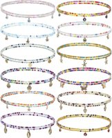 Chaînes de taille et de corps bohèmes en perles de rocaille YWJC en gros, ceinture chaîne tendance pour femme