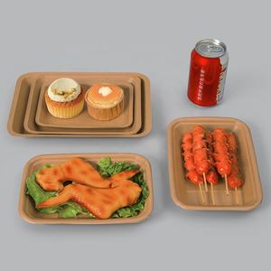 Récipient en papier alimentaire jetable à usage unique avec plateau à vaisselle plateaux alimentaires en papier assiette pour salle à manger voiture rue fast food snack - Product Image 4