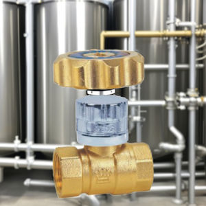 Vanne à boisseau sphérique verrouillable en laiton OEM 1/2-2 pouces contrôle de puissance manuel pour gazole Applications générales Angle Structure papillon - Product Image 2