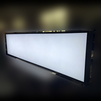 Enseigne lumineuse en acrylique LED personnalisée avec cadre en alliage d'aluminium pour devanture de magasin, utilisation intérieure/extérieure